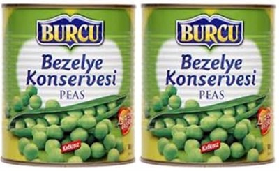 Burcu Bezelye Konservesi 830g 2li paket