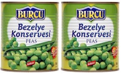 Burcu Bezelye Konservesi 830g 2li paket