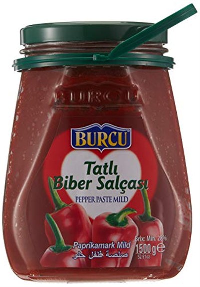 Burcu Gıda 1500 Gr Ev Tıpı Tatlı Bıber Salcası