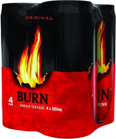 Burn Enerji İçeceği Kutu 4x250 ml