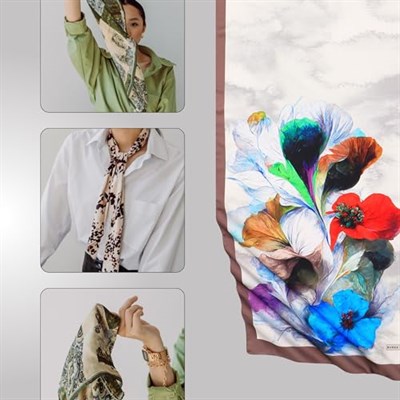 BURSA İPEQ Hijab Shawl for Women | 18 - 60 Silk Like Seasonal Long Scarf | Hair Scarves Islamic Turban