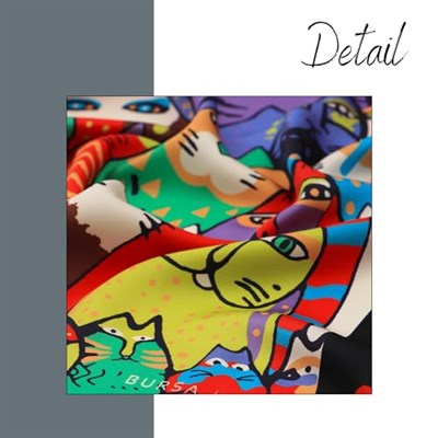 BURSA İPEQ Womens Silky Neck Scarf 22”x22” | 100% Silky Rayon | Headband Scarf Bandana| Ethnic, Lightweight, Bag Accessories