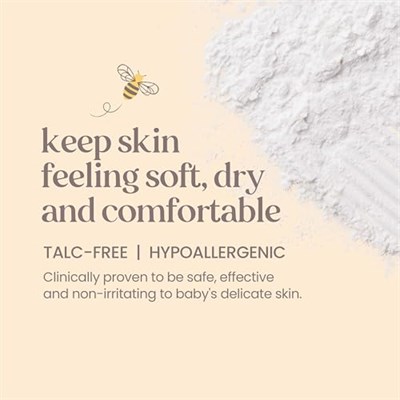 Burts Bees Bebek Toz Tozu, Güvenli ve Nazik Konfor için Talk İçermez ve Hipoalerjenik,% 100 Doğal Kökenli, Çocuk Doktoru Test Edilmiştir, 8.5 oz