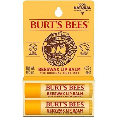 Burts Bees Beeswax Lip Balm 2li
