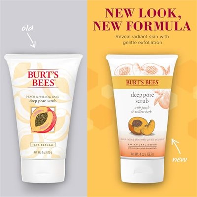 Burts Bees%100 Doğal Derin Gözenek Temizleyici Peeling Şeftali & Willow Bark - Peach Willow Bark Deep Pore Scrub 110 G