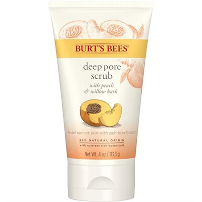 Burts Bees%100 Doğal Derin Gözenek Temizleyici Peeling Şeftali & Willow Bark - Peach Willow Bark Deep Pore Scrub 110 G