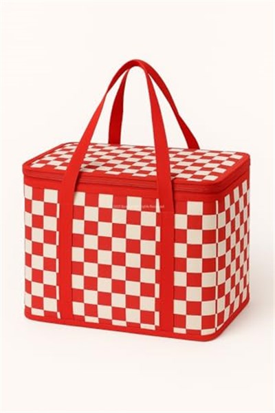 Busstier 25 Lt Termos Çanta, 33x22x22 cm Piknik ve Kamp Soğutucu Çanta, Suya Dayanıklı İç Kaplama, Geniş Hacimli Taşınabilir Soğuk Tutucu, Fermuarlı Kapaklı, İzolasyonlu Beslenme Çantası