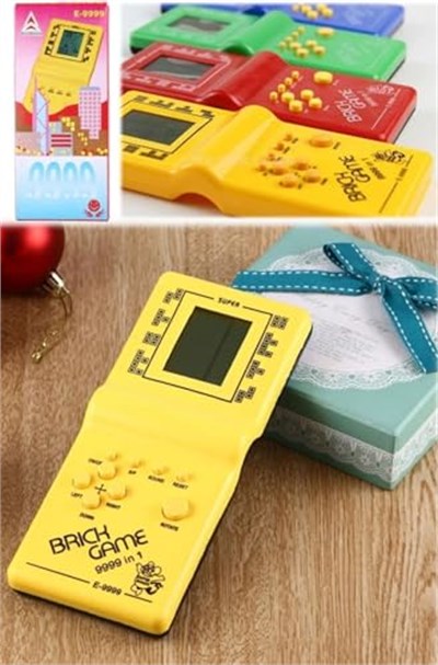 Busstier Nostaljik Tetris El Atarisi Pilli Taşınabilir Retro Oyun Konsolu Unutulmayan Atari Oyunu