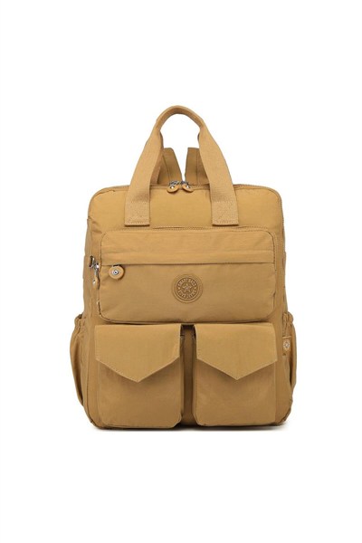 Büyük Boy Krinkıl Kumaş Sırt Çantası Smart Bags 1175