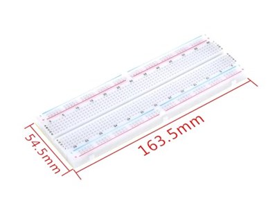 Büyük Breadboard, Deney Boardu, Elektronik Deney Tahtası, 16.5 x 5.4 x 0.9 cm,