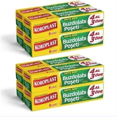 Buzdolabı Poşeti 4 Al 3 Öde Orta Boy 80 Li X 2 Adet