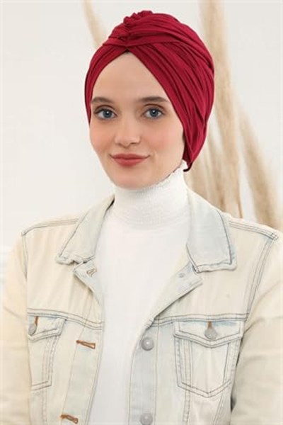 Büzgülü Penye Bone,B-1 Bordo