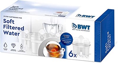 BWT 814561 Yumuşak Filtre Paketi 6, Plastik, Varios