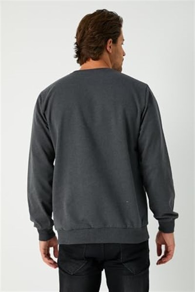 BY COMEOR Erkek Basic 2 İplik Bisiklet Yaka Regular Fit Normal Kesim Sweatshirt