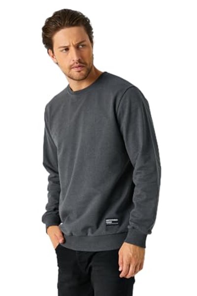 BY COMEOR Erkek Basic 2 İplik Bisiklet Yaka Regular Fit Normal Kesim Sweatshirt