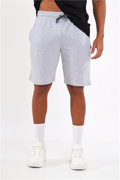 BY COMEOR Regular Fit Yanları Cepli Rahat Kesim 3Lü Erkek Şort Siyah-Gri-Antrasit 4XL