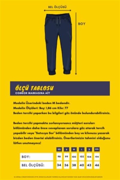 BY COMEOR Siyah-gri 2li Erkek Eşofman Altı Etiketli Arka Ve Yan Cepli Regular Fit