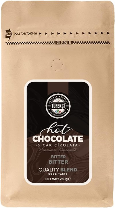 By Tüfekçi Bitter Sıcak Çikolata 250 Gr İçecek Tozu