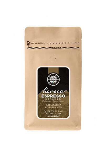 By Tüfekçi Espresso Horeca Çekirdek Kahve 250 Gr Clipsli Valfli Ambalaj
