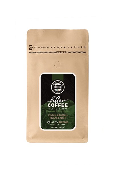 By Tüfekçi Fındıklı Filtre Kahve 250 Gr Valfli Ambalaj