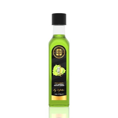 By Tüfekçi Lime (Misket Limonu) Şurup Yoğun Lezzet Yüksek Aromalı Yeni Formül Gerçek Lime Lezzeti (60ml)