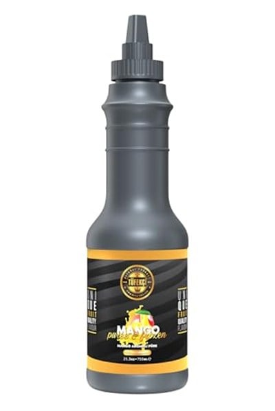 By Tüfekçi Meyve Püresi Mango 1000 Gr – Gerçek Meyve & Şeker Pancarı Tatlılığı | Alkollü ve Alkolsüz Tariflere Uygun |