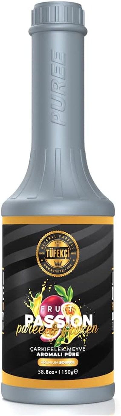 By Tüfekçi Premium Frozen Çarkıfelek (Passion Fruit) Meyveli Sos%50 Gerçek Meyve Püresi 1150 Gr