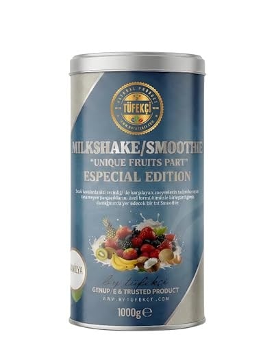 By Tüfekçi Vanilya Milkshake ve Smoothie İçecek Tozu 1000 Gr – Yoğun Vanilya Aroması, Kafe Tipi, Pratik Karışım