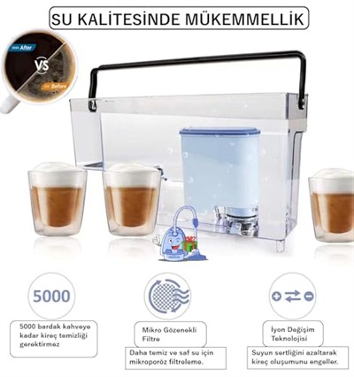 CA6700 Espresso Bakım Seti – 2’li Aquaclean + 10 Tablet Yağ Çözücü + Kireç Çözücü