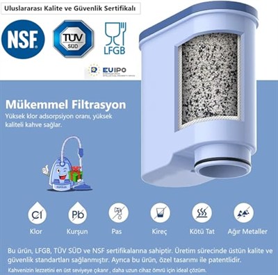 CA6700 Espresso Bakım Seti – 2’li Aquaclean + 10 Tablet Yağ Çözücü + Kireç Çözücü