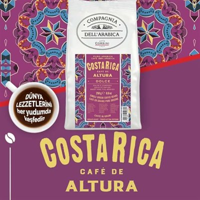 CAFFÈ CORSINI 1950 Kosta Rika Altura%100 Arabica Çekirdek Kahve 250GR