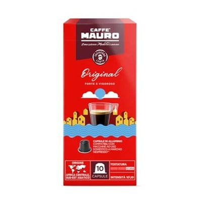 Caffè Mauro Original Nespresso Kapsül Espresso Medium Roast Orta Kavrulmuş 10 Adet Alüminyum Kapsül