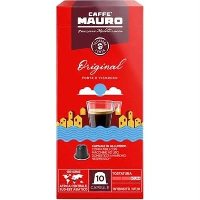 Caffè Mauro Original Nespresso Kapsül Espresso Medium Roast Orta Kavrulmuş 10 Adet Alüminyum Kapsül