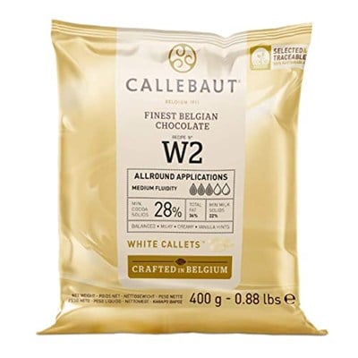 CALLEBAUT BEYAZ DAMLA ÇİKOLATA W2-400 GR
