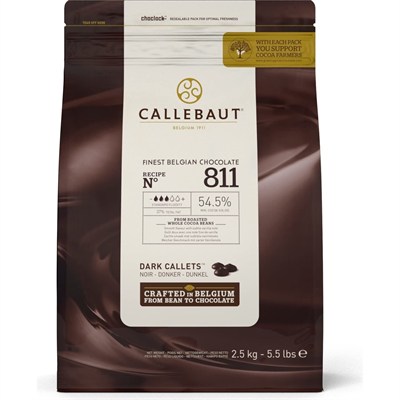 CALLEBAUT BİTTER DAMLA ÇİKOLATA 811 %54,5 - 2,5 KG