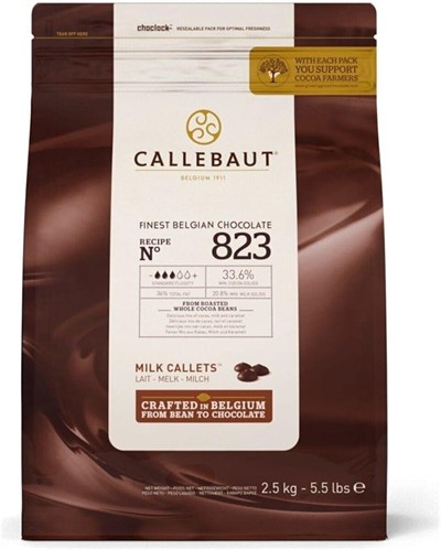 CALLEBAUT SÜTLÜ DAMLA ÇİKOLATA 823 - 2,5 KG