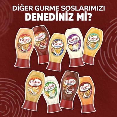 Calve 3lü Sos Paketi BBQ Sos 290g x1 + Cheddar Sos 240g x1 + Ranch Sos 245g x1