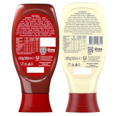 Calve Ketçap Mayonez Orta Set 810 g