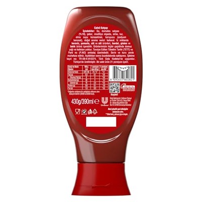 Calve Ketçap Tam Mevsiminde Toplanan Domatesler 400 g