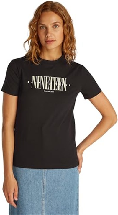 Calvin Klein 19 GRAPHIC REG TEE Tişört Kadın