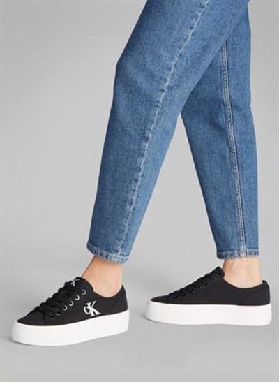 Calvin Klein - Beyaz Düşük Bilekli Spor Ayakkabı, YW0YW017630GM