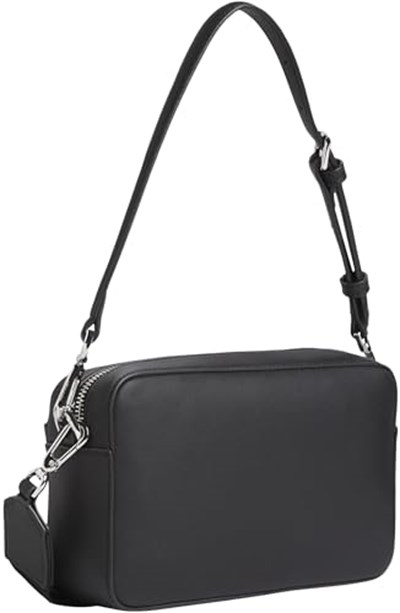 Calvin Klein CK MUST DBL STRAPS CAMERA BAG W Kadın Çanta, Siyah, Tek Beden