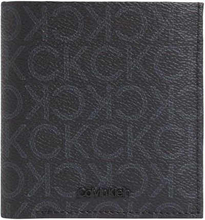 Calvin Klein CK MUST MONO COMP TRIFOLD W COIN Erkek Cüzdan, Siyah, Tek Beden