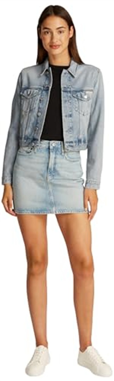 Calvin Klein CROPPED 90S DENIM JACKET Ceket Kadın