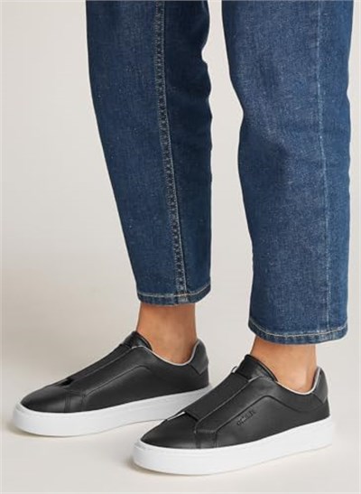 Calvin Klein CUPSOLE SLIP ON W/ML - LTH Spor AyakkabıKadın