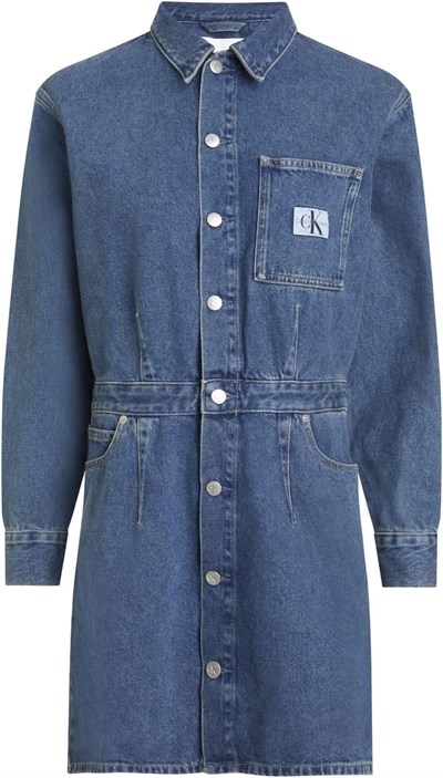 Calvin Klein Darted Denim Shirt Dress Elbise&Tulum Kadın