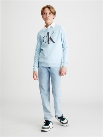 Calvin Klein Erkek Çocuk Nakışlı Kazak, 5003295614