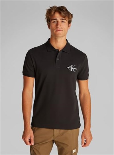Calvin Klein Erkek Kısa Kollu Polo Tişört Monologo Polo