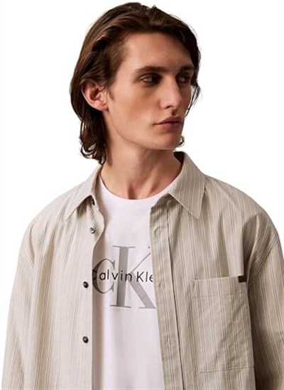 Calvin Klein Erkek Kısa Kollu Shirt Ss Hero Monologo Tee 20s