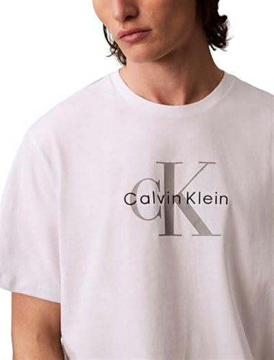 Calvin Klein Erkek Kısa Kollu Shirt Ss Hero Monologo Tee 20s